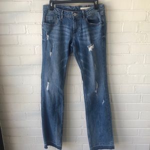 Zara Trafaluc distressed jeans